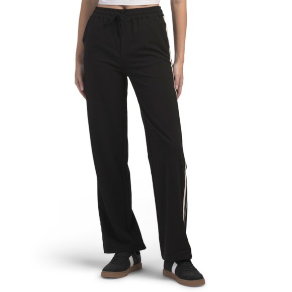 LOVE TREE Black Athleisure Track Pants - Picture 1 of 2